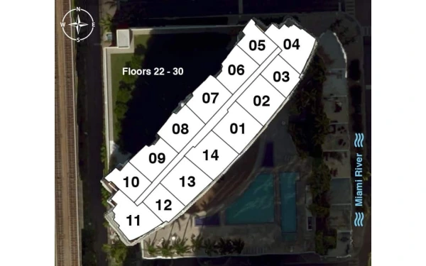 The Ivy at Riverfront floor plan image 3 in Miami River