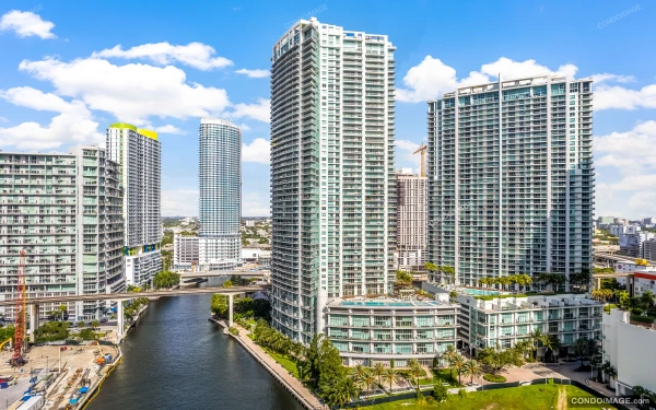 Mint at Riverfront drone & aerial image 2 in Miami River