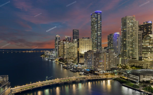 Courvoisier Courts drone & aerial image 2 in Brickell Key