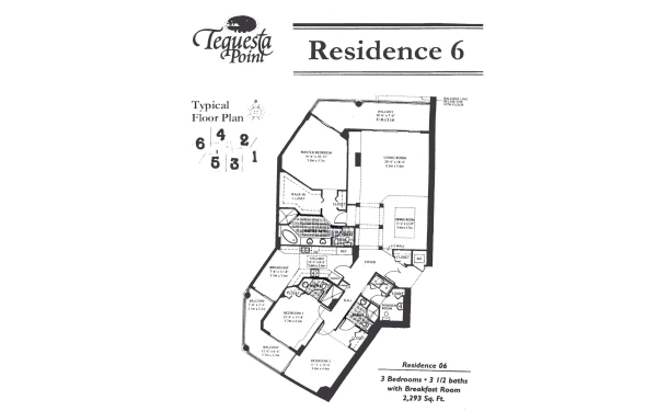 Three Tequesta Point floor plan image 2 in Brickell Key