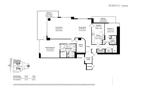 Asia floor plan image 3 in Brickell Key