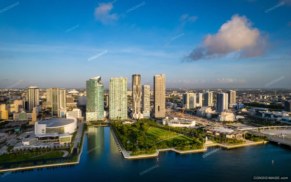 One Thousand Museum drone & aerial image 2 in Downtown Miami