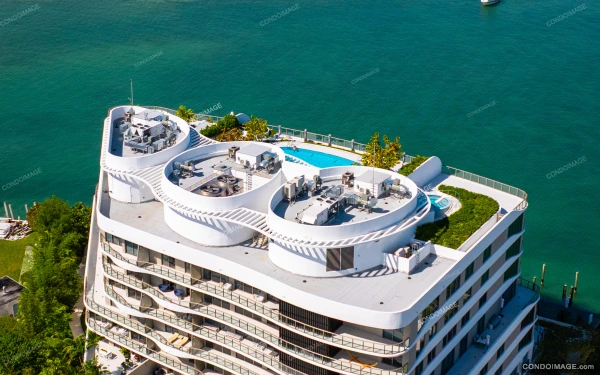 Onda Residences drone & aerial image 3 in Bay Harbor Islands