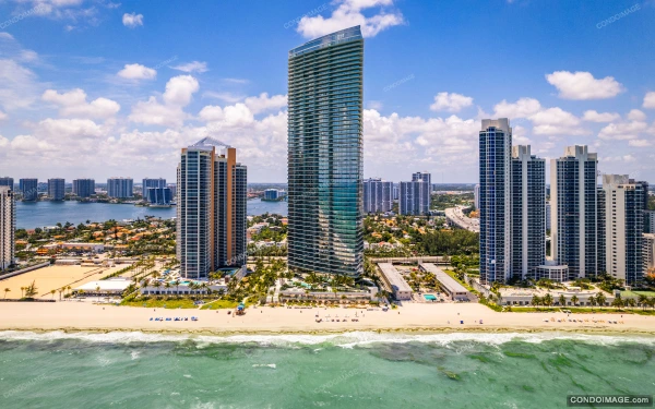 Residences by Armani/Casa drone & aerial image 3 in Sunny Isles Beach