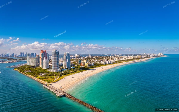 Continuum North Tower drone & aerial image 2 in Miami Beach