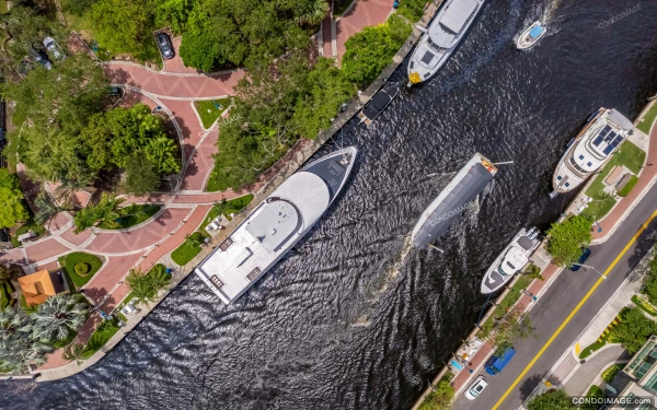 Las Olas by the River drone & aerial image 3 in Fort Lauderdale