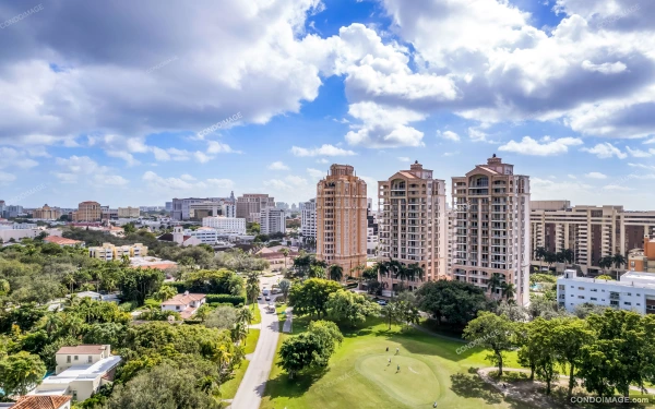 Gables on the Green drone & aerial image 2 in Coral Gables