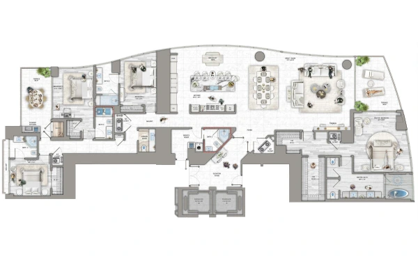 Estates at Acqualina South Tower floor plan image 3 in Sunny Isles Beach